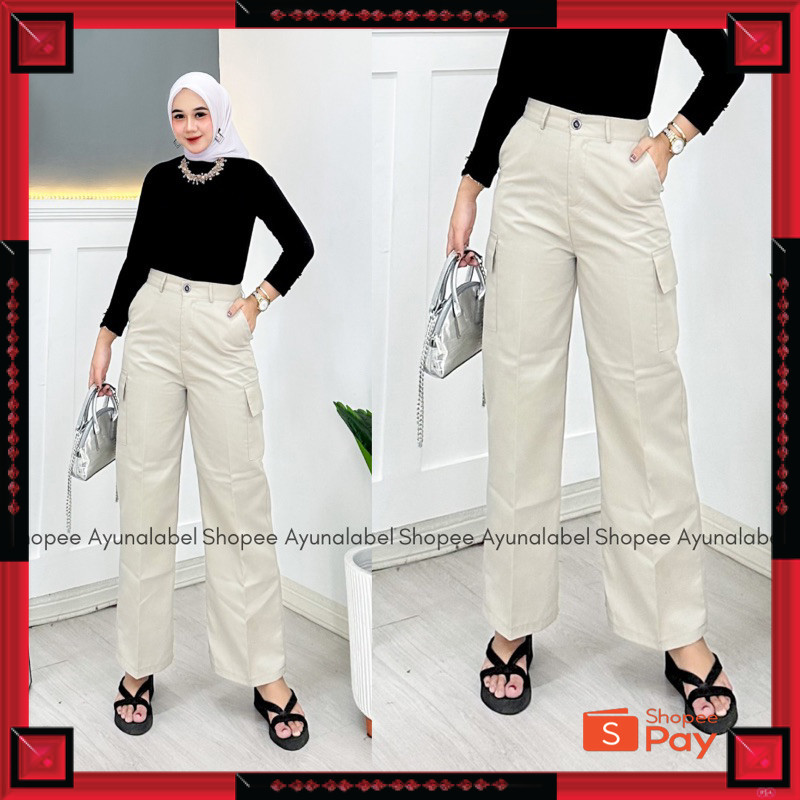 5.5 CARGO // AMERICAN DRILL CARGO PANTS SIZE ML XL XXL ผู้หญิง