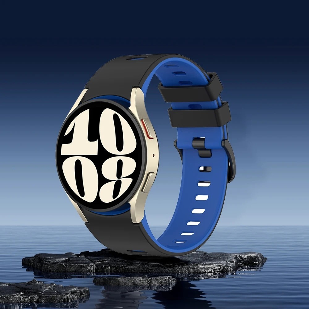 สายนาฬิกาข้อมือซิลิโคน สําหรับ Samsung Galaxy Watch 6 5 4 40 มม. 44 มม. Galaxy Watch 6/4 Classic 43 มม. 47 มม. 42 มม. 46 มม. 5Pro 45 มม.