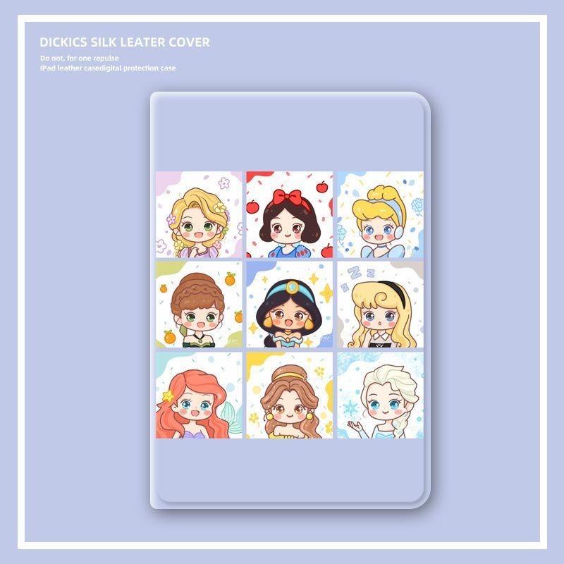 เคสหนัง PU ลายเจ้าหญิงน่ารัก สําหรับ ipad 10.2 2022 Pro 11 (1nd-4nd) ipad 10th gen 10.9 นิ้ว ipad 9t