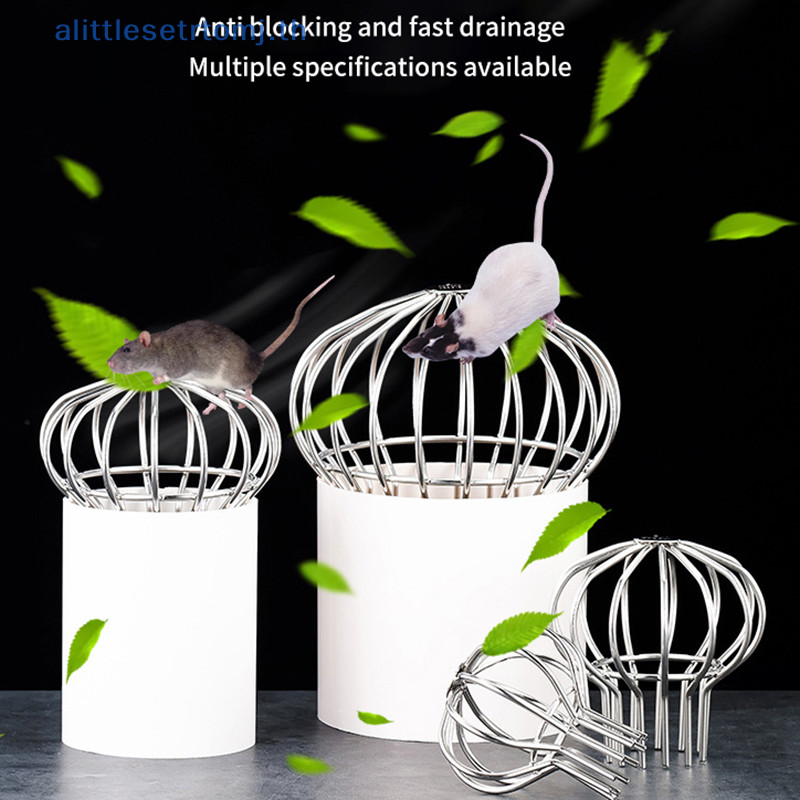 Alittlese Down Pipe Gutter Balloon Guard Filter Strainer Gutter Protection Downspout Filter เพื ่ อป ้ องกัน Leaf Floor Drain Net Cover TH