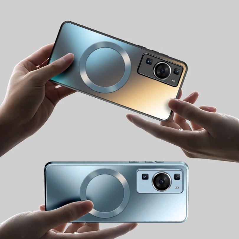 Luxury Magnetic AG Silicon Matte Frosted สําหรับ Huawei Pura 70 Pro P60 Pro P60Pro P50 P40 P30 Pro Nova 5 Pro กล ้ องเลนส ์ ป ้ องกันกรณี - รูปที่ 2