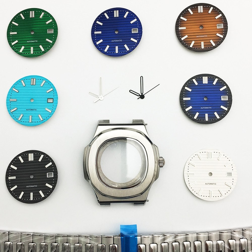 [ คุณภาพ Seiko ] Sapphire Watch Case Baida Parrot Snail Case Mechanical Watch NH35 Movement PP Case Kit