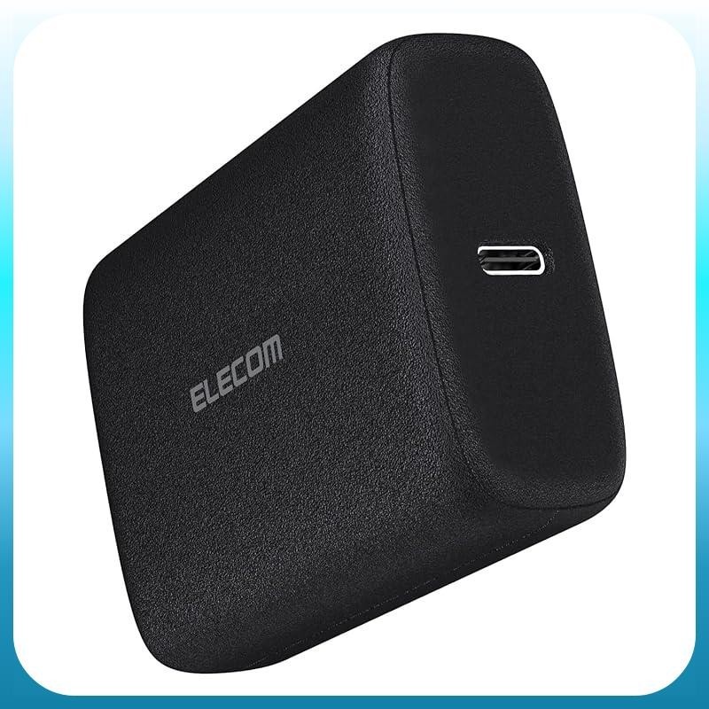 ELECOM Mobile Battery 20W 10000mAh USB PD compatible Large capacity Small Lightweight 2-port USB-C Cable sold separately Charges 2 devices simultaneously PSE technical standard compliant [Compatible with various devices such as iPhone SE3 15 / iPad 10] Bl