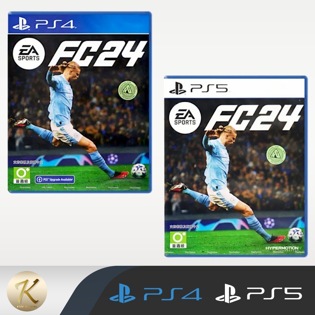 แผ่นเกมส์ :  EA SPORTS FC 24  📍(PS4 / PS5)  📍(Z3 / Asia) (มือ1 / มือ2)  สินค้าพร้อมจัดส่ง
