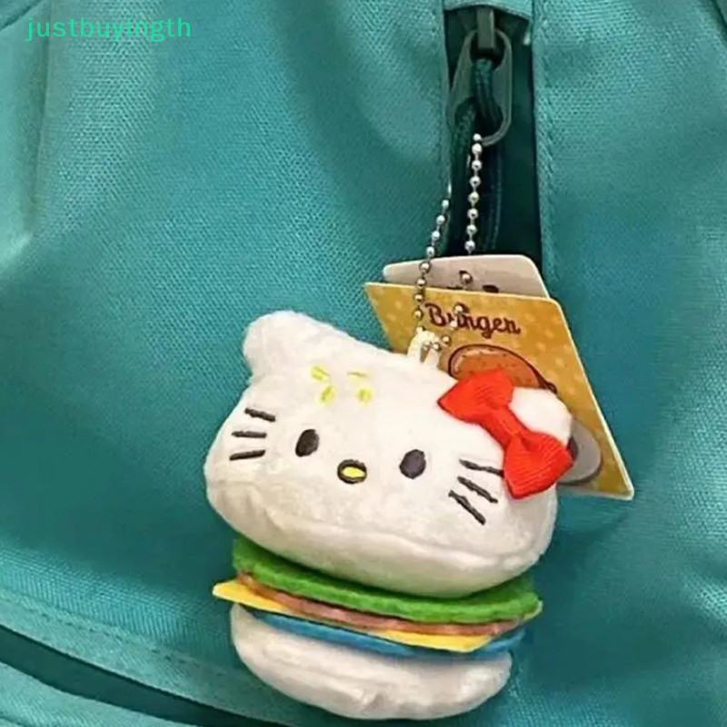 [JBTH] การ์ตูนน่ารัก Hello Kitty Burger พวงกุญแจ Kawaii ตุ๊กตาตุ๊กตากระเป๋าจี้อะนิเมะของเล่น Kawaii จี้การ์ตูนคู่สาวของขวัญ [JB]