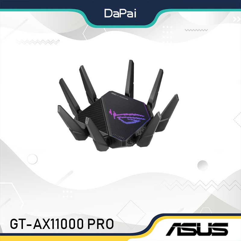Asus ROG GT-AX11000 PRO ความเร ็ วสูง WiFi 6 Router สาม Band ไร ้ สาย Gigabit พอร ์ ต 10G ในครัวเรือน Esports เกม Octopus Router อัพเกรด