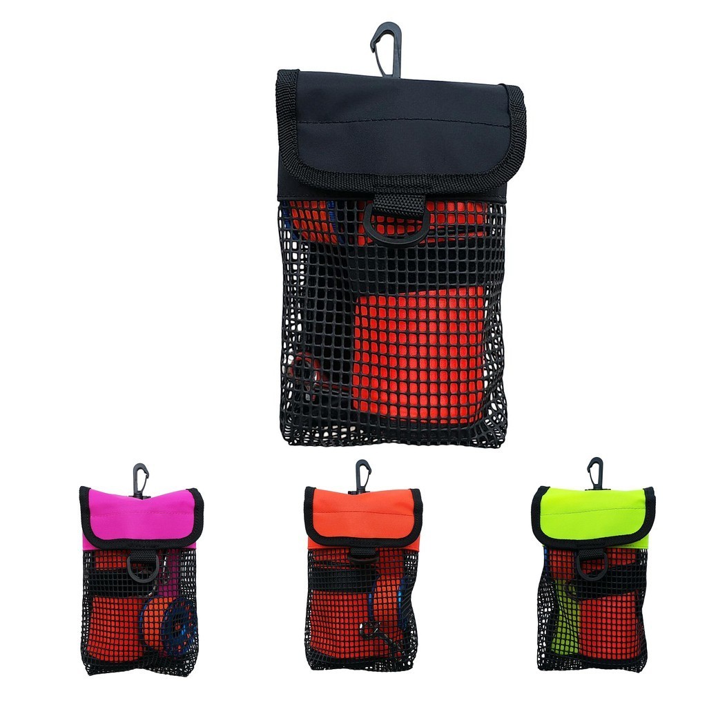 [DolitybdMY] Scuba Diving Snorkeling Reel & SMB Marker Buoy Holder Carry Mesh