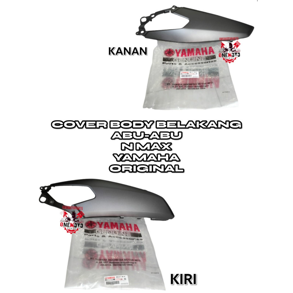 Orimoto - REAR BODY COVER RIGHT LEFT GREY N MAX NMAX YAMAHA 2DP-F17211-00-P4 2DP-F1711-00-P4 ต้นฉบับ