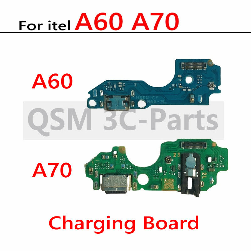 สําหรับitel A60 A70 USB Dock Chargerพอร ์ ตปลั ๊ กหูฟังแจ ็ คเสียงไมโครโฟนไมโครโฟนชาร ์ จบอร ์ ด