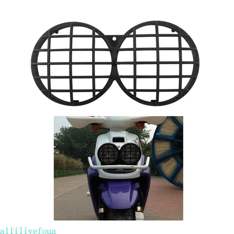 Allilivefoua รถจักรยานยนต์ Vintage ไฟหน้า Protector Grill Light โคมไฟสําหรับ BWS100 AF5 ญี่ปุ่นรุ่นไฟหน้า Prote