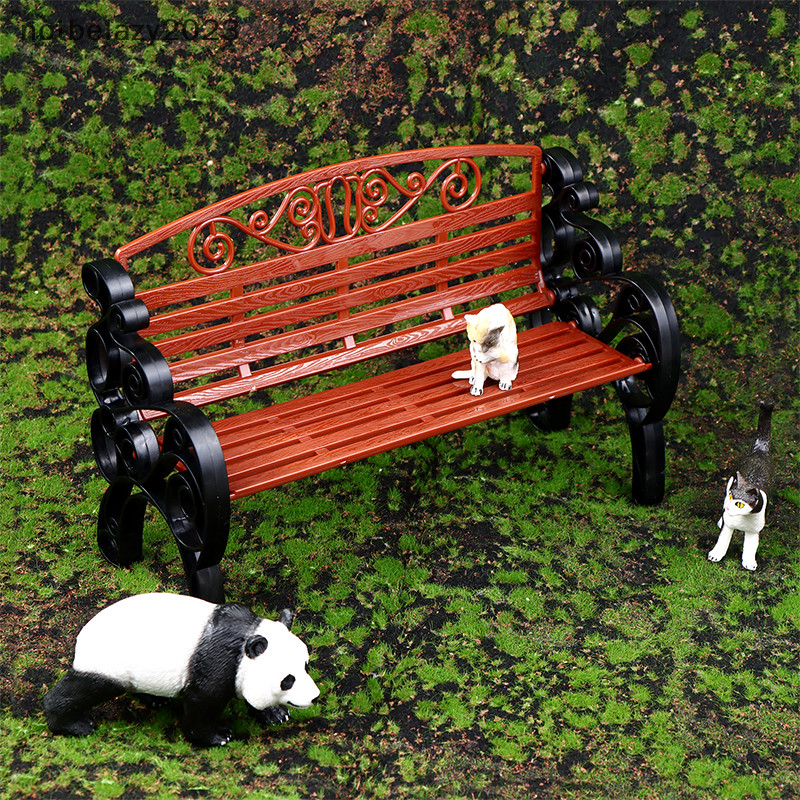 [notbelazy ] 1 ตุ ๊ กตา Miniature Park Bench Recliner Lounge เก ้ าอี ้ Mini Double Chair รุ ่ น Garden Decor ของเล ่ นตุ ๊ กตา House อุปกรณ ์ เสริม [TH ]