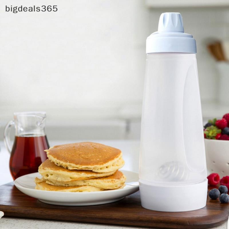 [bigdeals365 ] Hand Batter Dispenser Batter Mixer Bottle Cupcake Pancake Crepe Batter Dispenser สต ็ อกใหม ่