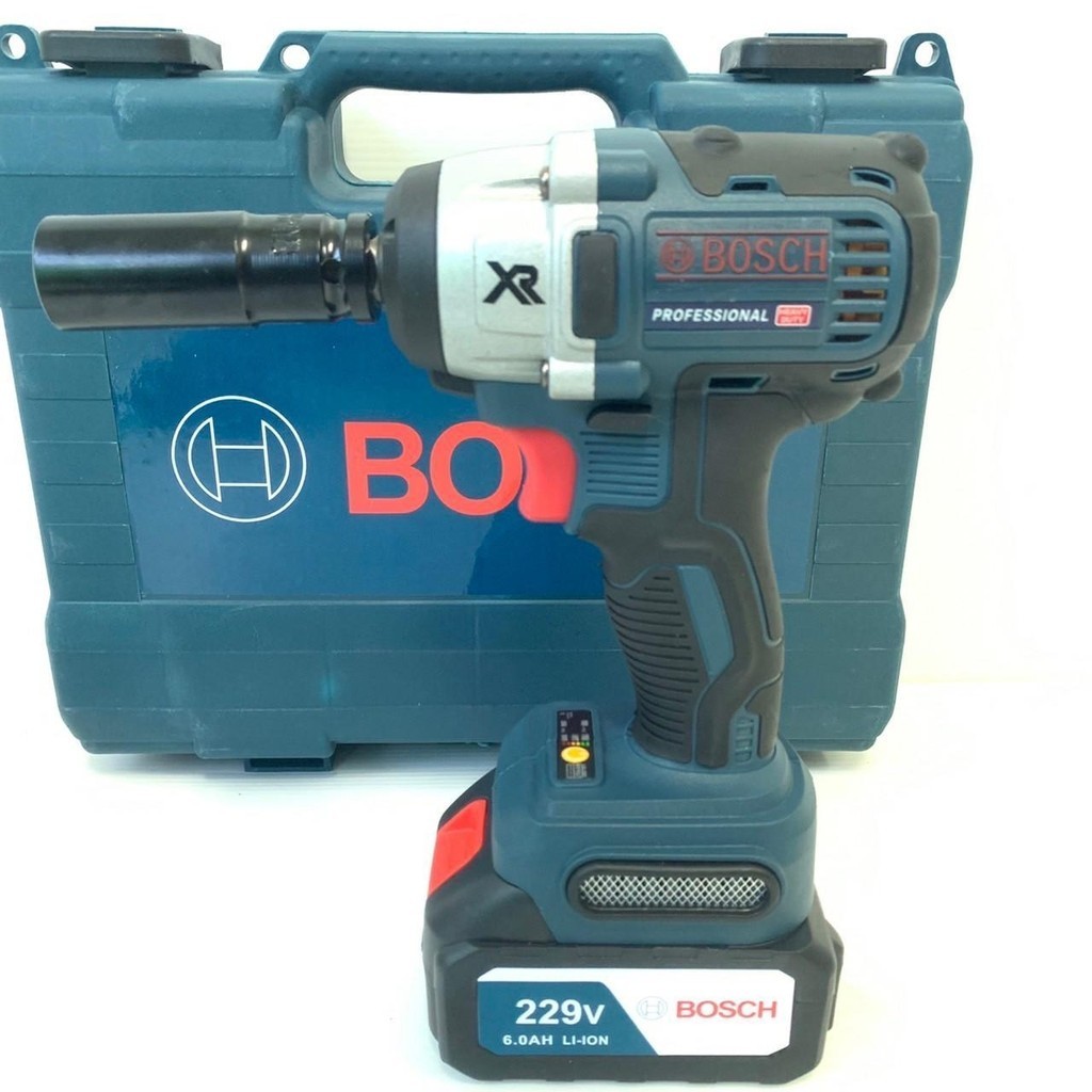 [[ส่งฟรี ไม่ต้องใส่โค้ด]]บล็อคไฟฟ้า BOSCH 229 Vแรงดันไฟฟ้า18 V กำลังขับ580 วัตต์ การกระแทก0–3100/รอบ