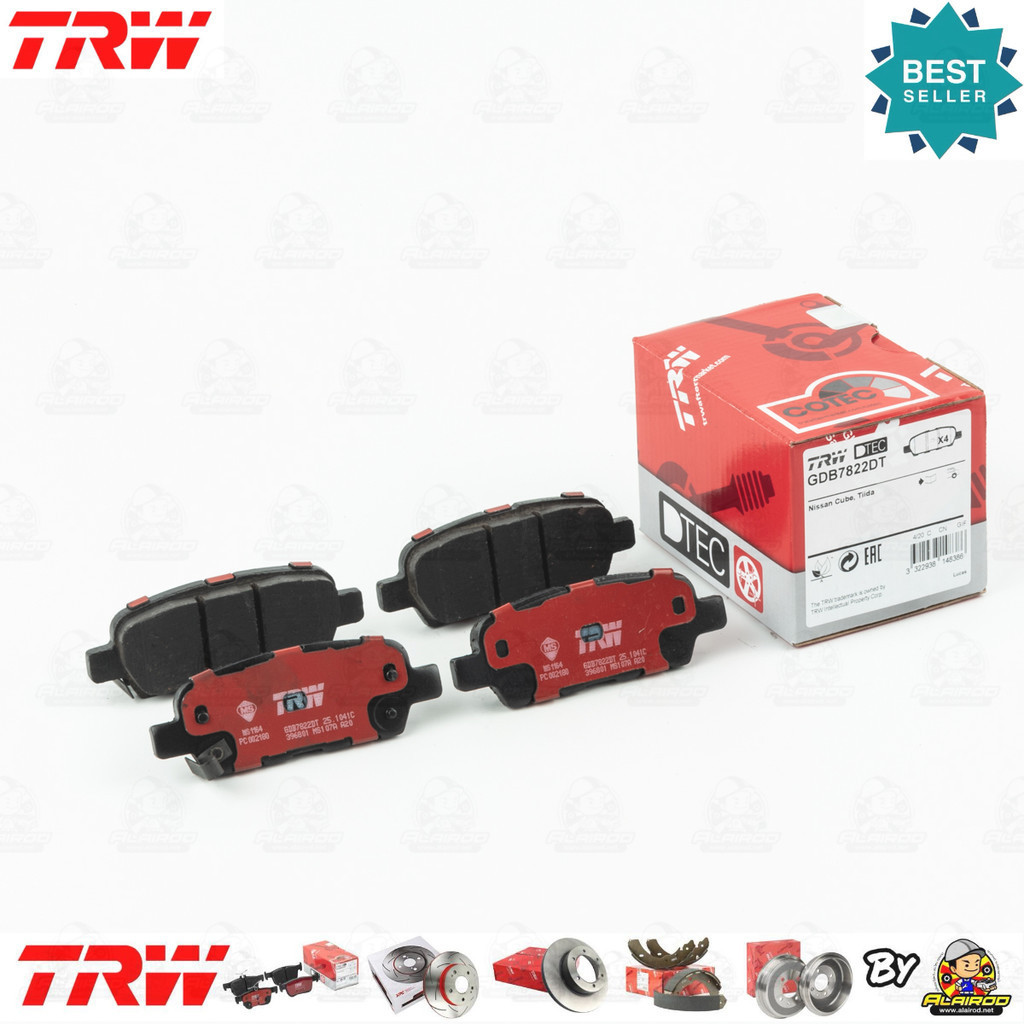 TRW ตัว TOP DTEC ผ้าเบรคหลัง Nissan Teana J32 ปี 2009-2013 GDB 7822 DT นิสสัน เทียนน่า เทียนนา