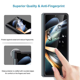 3PCS โทรศัพท์กระจกนิรภัยสําหรับ Samsung Galaxy Z พับ 8 Ultra 7 6 5 4 3 HD Clear Premium ป้องกันหน้าจอ Fold7 Fold8 ZFold6 ZFold7 Fold6 ฟิล์ม Clear Screen Protector กระจก