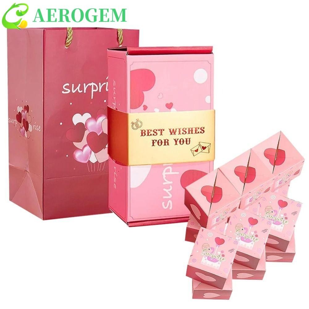 Aerogem Cash Explosion Gift Box, Pop Up Surprise Fun Surprise Bounce Box, New Gift Box Paper Luxury Money Box Christmas