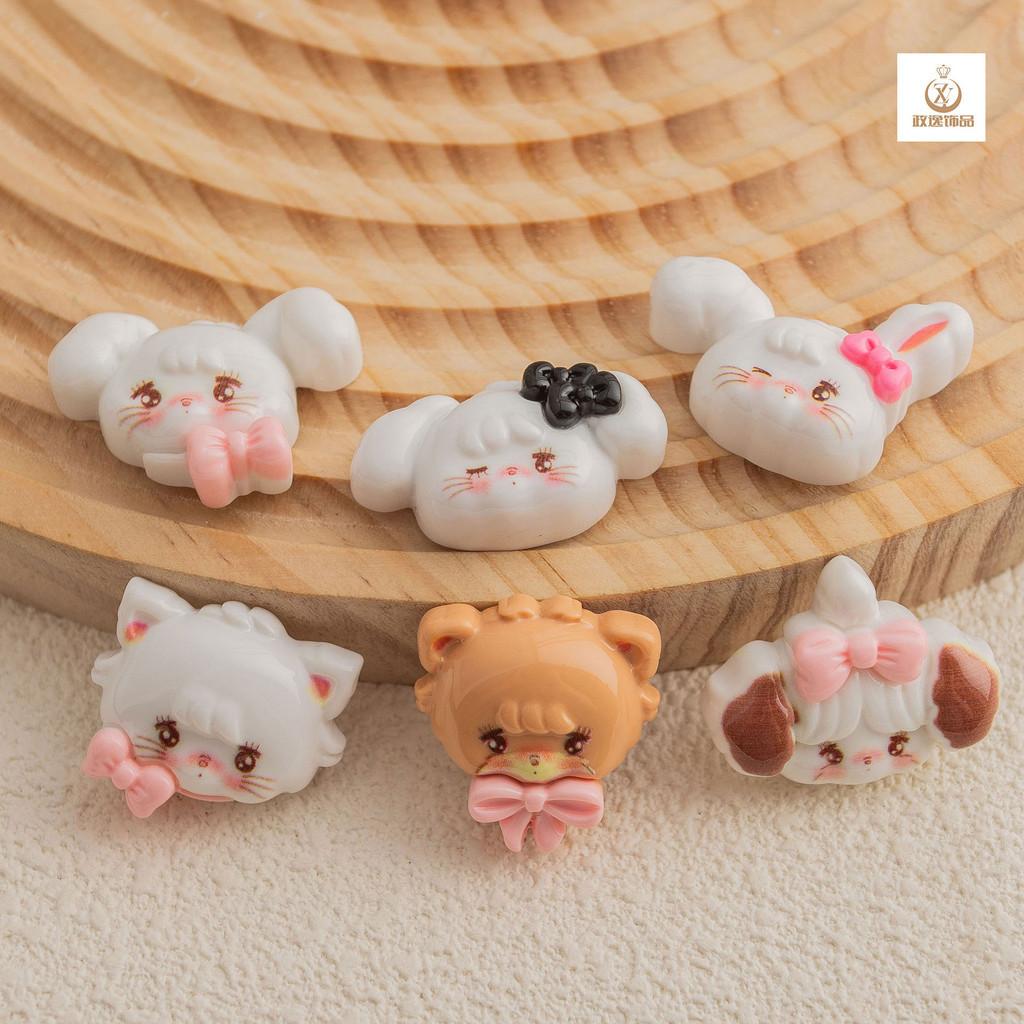 Diy diy อุปกรณ์เรซินน่ารัก Mikou ครีมกาวอุปกรณ์เสริม diy เคสโทรศัพท์ Headwear ถ้วยน้ําสติกเกอร์ตู้เย็นอุปกรณ์เสริม