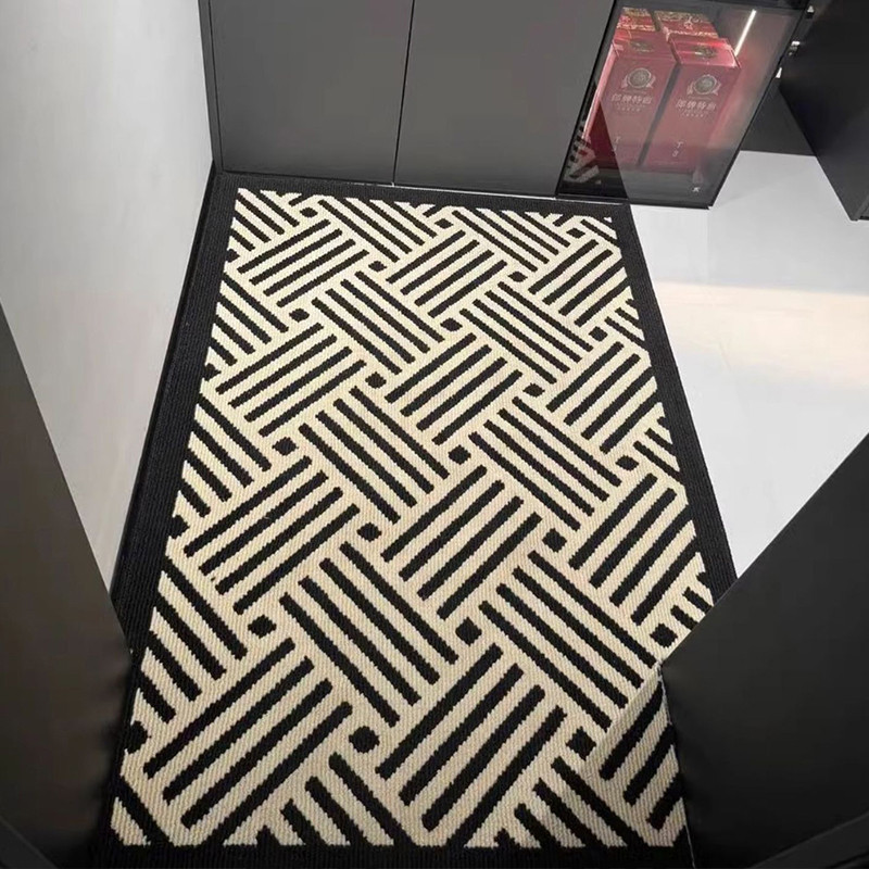 Retro Simple เสื ่ อประตู Anti-slip ห ้ องครัวดูดซับน ้ ําแผ ่ นตกแต ่ งบ ้ านอุปกรณ ์ - รูปที่ 5