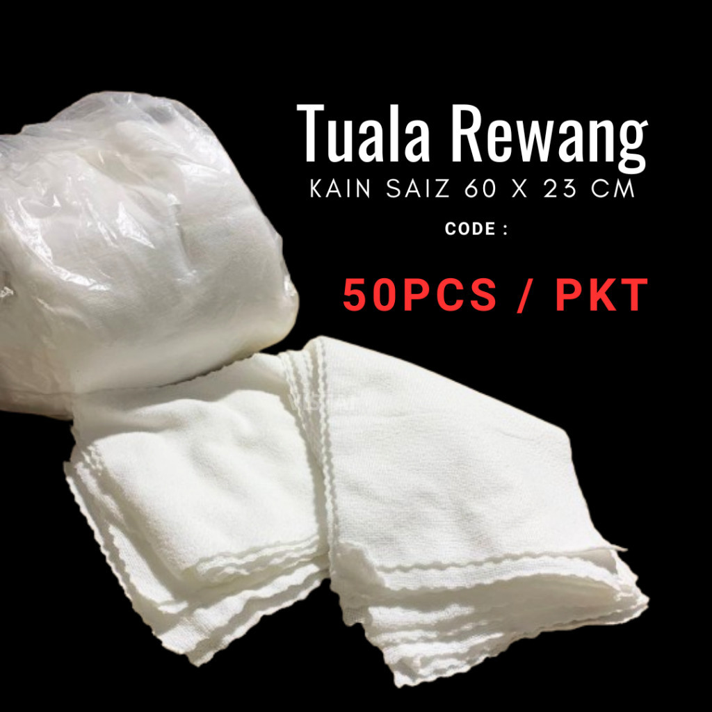 50 ชิ้น/ pkt Good Morning Towel Tuala Rewang White Washcloth Face Towel