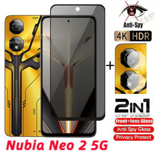 Nubia Neo 2 5G 2024 กระจกนิรภัยส่วนตัว Anti-Spy Full Cover Screen Protector Anti Peek ความเป็นส่วนตัวฟิล์มสําหรับ ZTE Nubia Neo 2 Neo2 NibiaNeo 5G 4G 2024 Anti Peek ฟิล์มความเป็นส่วนตัว