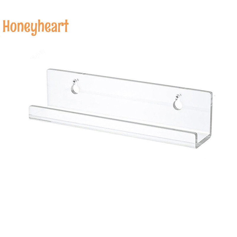 <Honeyheart> ชั้นบันทึกไวนิลใส Wall Mount ที่วางไวนิลอัลบั้มอะคริลิคผู้ถือบันทึกจอแสดงผล Daily LP สําหรับตกแต่งบ้าน Nice