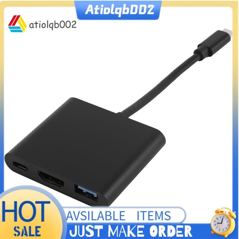 【atiolqb002 】 Hdmi USB C Hub Adapter สําหรับ Nintendo Switch, 1080P Type C ถึง HDMI Converter Dock Cable สําหรับ Nintendo Switch