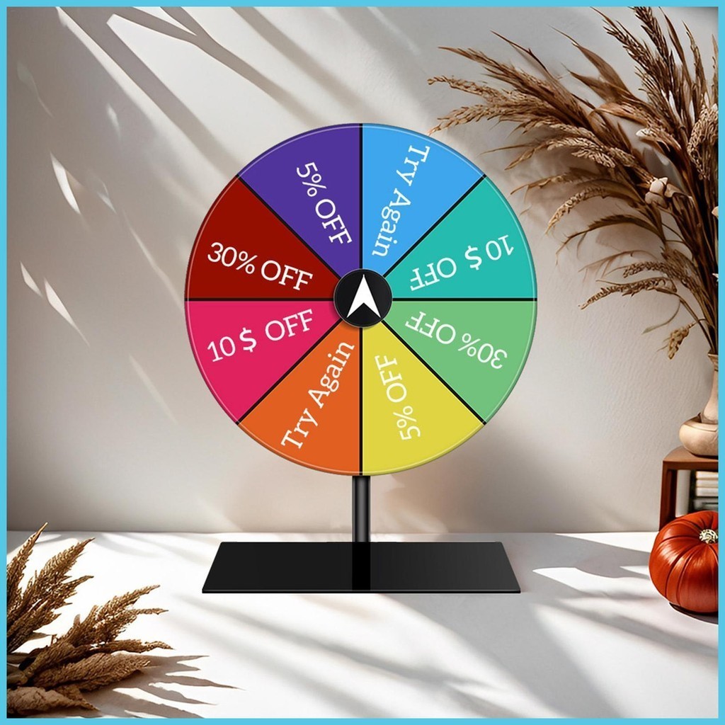 Spin Wheel แห้งลบ Spin Wheel Spinner เกมรางวัลล้อขาตั้งแห้ง Erase Spinner เกมโต๊ะรางวัล mueadegth