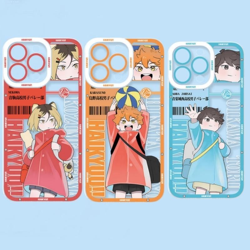 เคสโทรศัพท์สําหรับiphone 11 12 13 14 15 Pro Max 6 6S 7 8 Plus 7Plus 12 Mini XS Max XR SE 2022 กรณีน่ารักอะนิเมะHaikyuu Oikawa Tooruสแควร์นุ่มรูปแบบAnti-Fallซิลิโคน