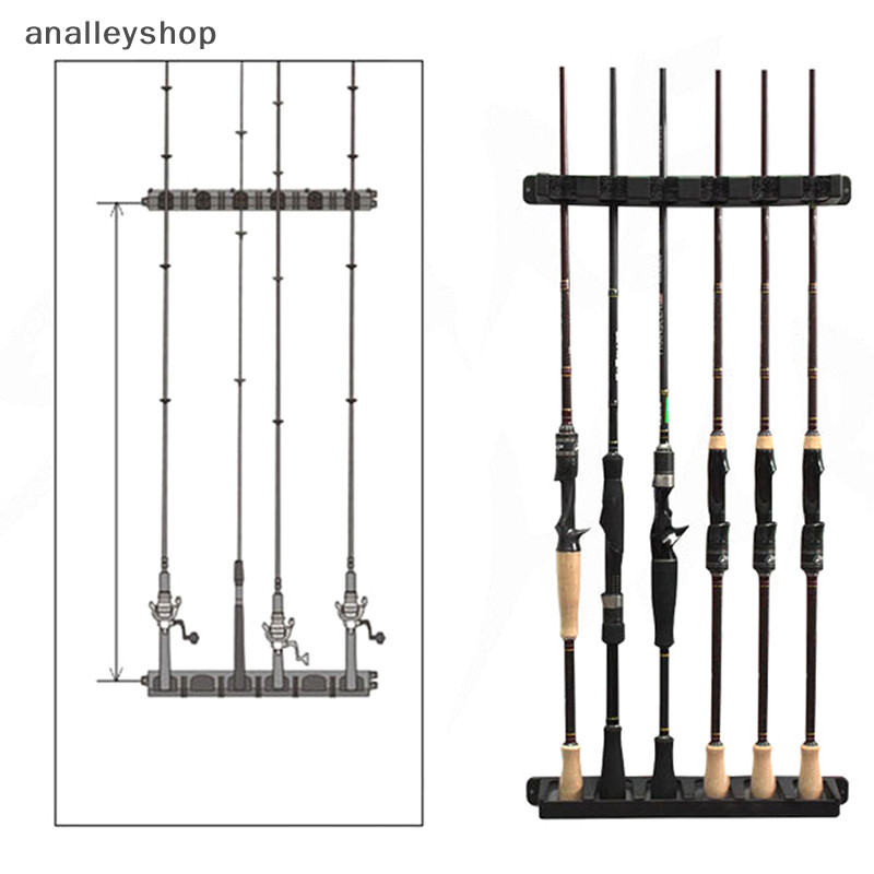[Analleyshop] ชั้นวางคันเบ็ด ที่วางคันเบ็ด ที่วางคันเบ็ด ติดผนัง สําหรับโรงรถ ที่วางแร็คคันเบ็ด [th]