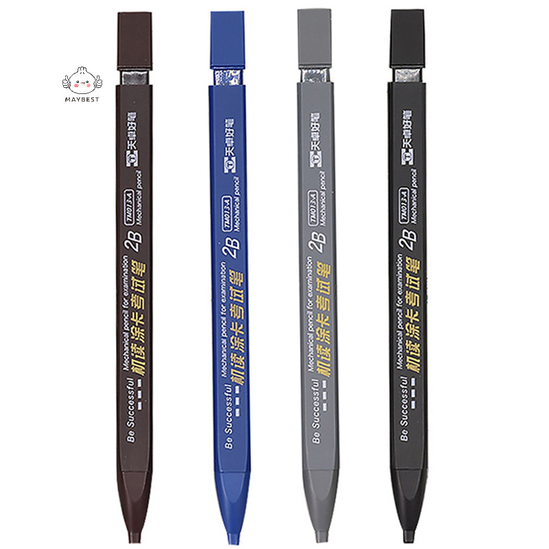 {maybest} การวาดภาพดินสอกดแบนหนา 2B พร้อมเติมดินสออุปกรณ์สํานักงาน Wrig อัตโนมัติอุปกรณ์สํานักงานโรงเรียน {TH} - รูปที่ 2