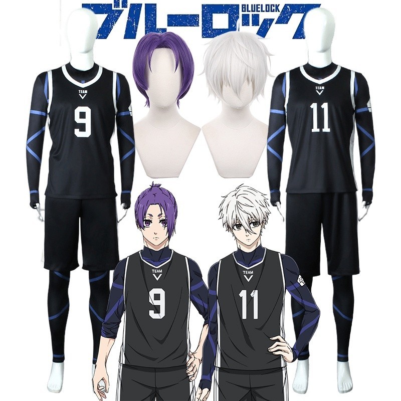 20h เสื้อกีฬาแขนสั้น คอสเพลย์ BLUE LOCK Jersey Seishiro Nagi Reo Mikage สําหรับปาร์ตี้ฮาโลวีน