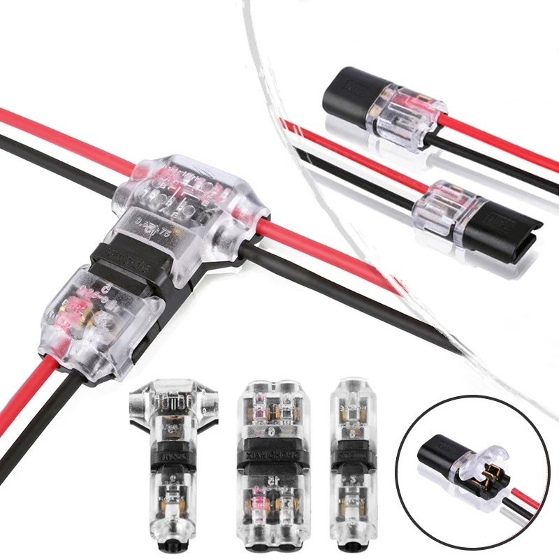5-10pcs T/I AWG8-22 300V 10A Quick Splice Scotch ล็อคสายไฟ Terminals บล็อกสําหรับ LED Strip รถสายไฟเชื่อมต่อสายเคเบิล