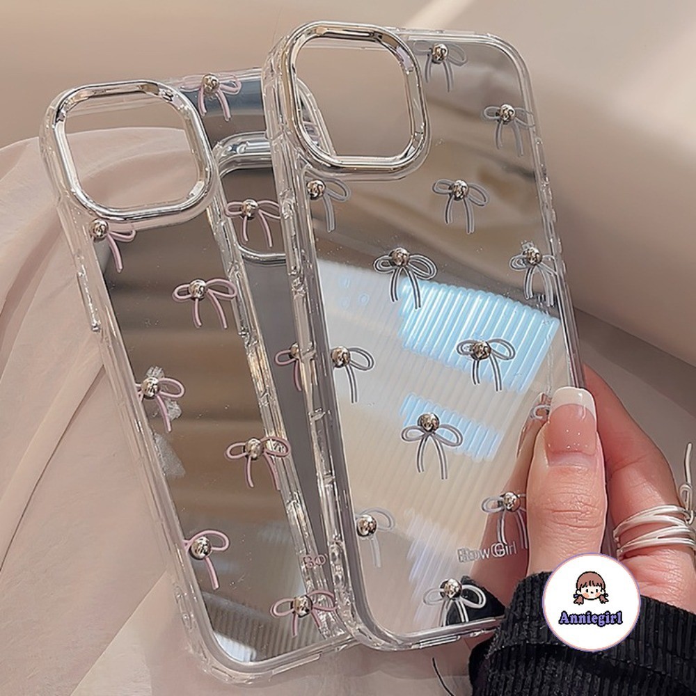 หรูหรา 3D ลูกปัด Bowknot กระจกเคสโทรศัพท์สําหรับ IPhone 11 16 15 14 Pro MAX 12 13 Promax 15/14 Plus XS MAX XR 7 8Plus Anti-drop โทรศัพท์ปกหลัง