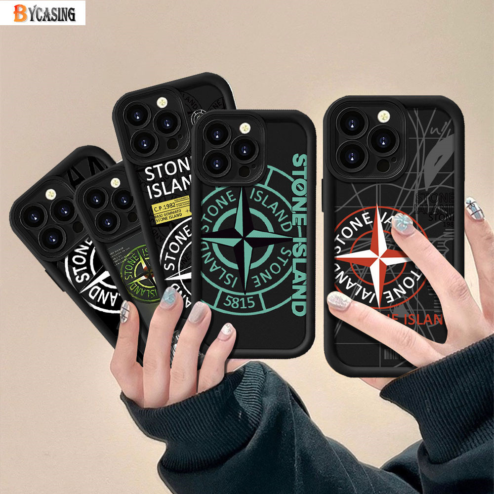 STONE ISLAND สําหรับoppo A60 A38 A18 A58 A78 A16 A17 A17k A7 A12 A15 A15S A54s A1k A3s A5s A16s A31 