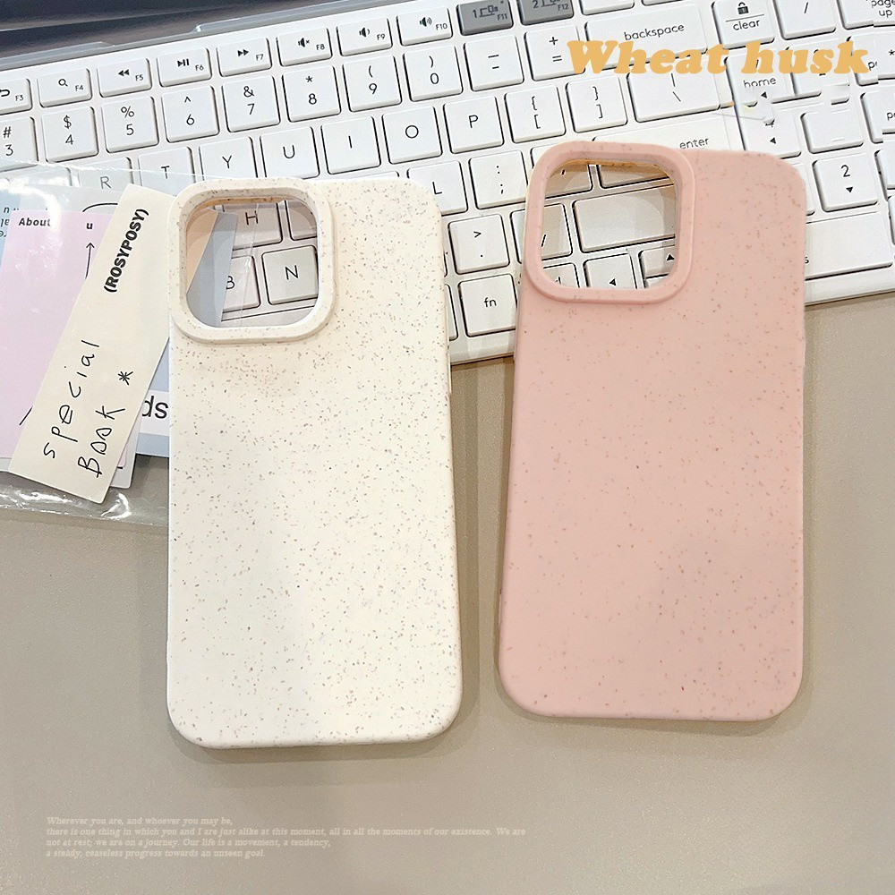 เคสโทรศัพท์มือถือ Tpu แบบนิ่ม ย่อยสลายได้ สีพื้น หรูหรา สําหรับ IPhone 16 15 pro max 11 13 14 12 Pro MAX 7Plus XR X XS MAX 7 6 6S 8 Plus SE 2020
