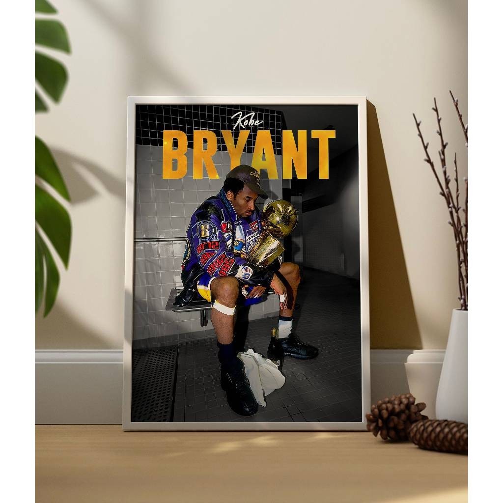 โปสเตอร์ Basketball ️ Kobe Bryant Poster - NBA Wall Decal Painting - ภาพวาดบาสเกตบอลตกแต่ง