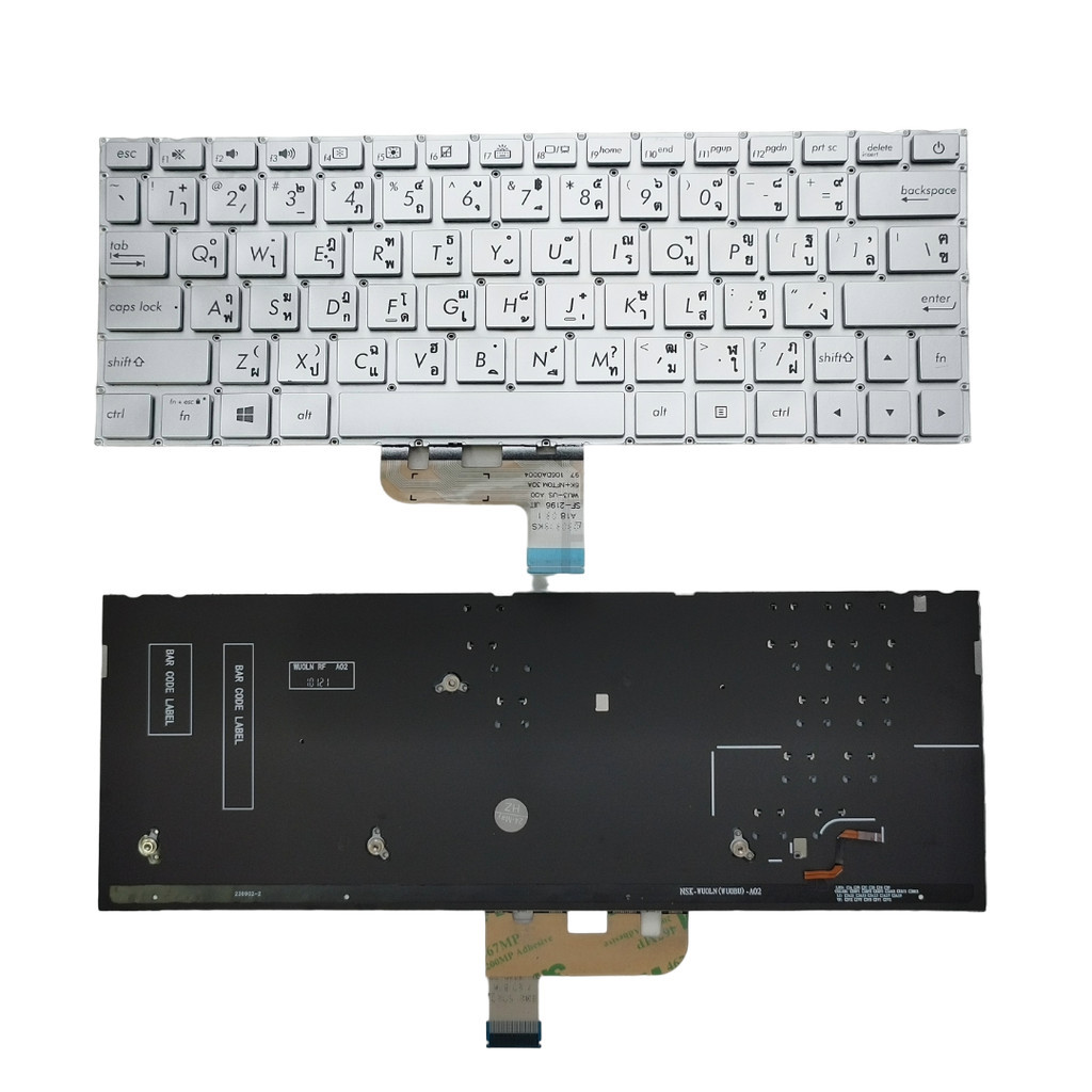 แป้นพิมพ์ คีย์บอร์ด Asus ZenBook UX333F UX333FA-DH51 UX333FAC-XS77 UX333FN Keyboard เปลี่ยนแป้นพิมพ์