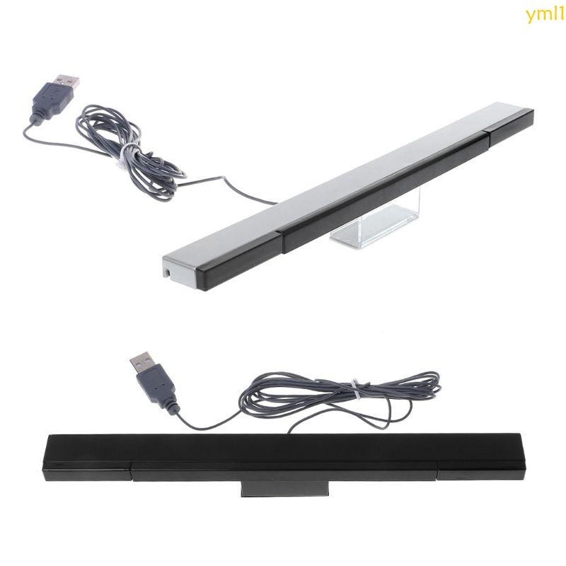 Yml1 IR Sensor Bar สําหรับคอนโซล Wii แบบมีสายอินฟราเรด Ray Motion Sensor Bar เปลี ่ ยน