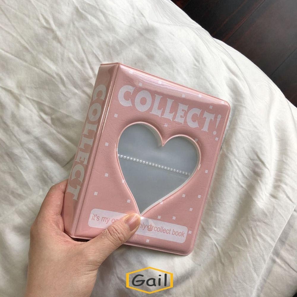 อัลบั้มรูป GAIL, ที่ใส่โฟโต้การ์ดกลวง 64 กระเป๋า, สมุดการ์ดชื่อหัวใจรัก PVC ขนาดเล็กผู้ชาย