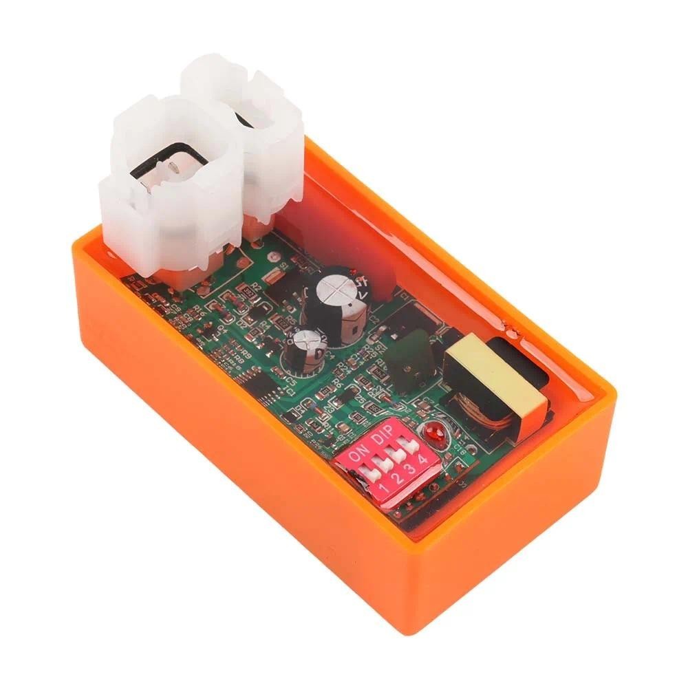 12V ปรับได้ การปรับเปลี่ยนCDI 6 Pin DC CDI การแข่งรถลุกไหม้ Dark Veloci Thunder 250 GY6 150CC - รูปที่ 2