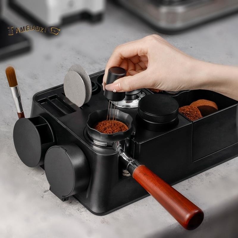 ⭐Espresso Tamping Station 51mm 53mm 54mm 58mm Coffee Portafilters Espresso Parts Barista Tool Tamper