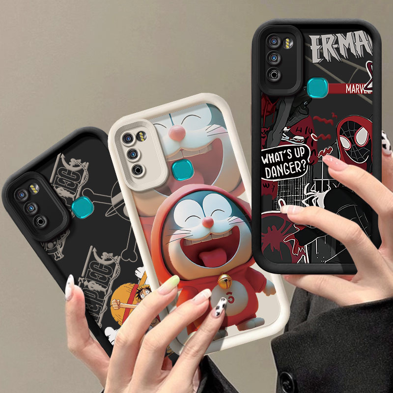 เคส Infinix Hot 10 Play เคส Infinix Hot 9 Play เคส Infinix Hot 11 Play เคส Doraemon ONE PIECE ลายการ์ตูน Cool Boy ซิลิโคนนุ่มหนาเคสโทรศัพท์ HT-KLQTY