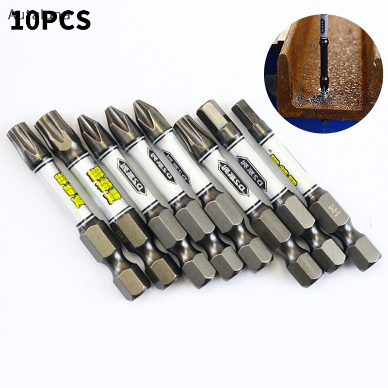 Autaluna ใหม่ 1/4 ไขควงชุด Bit สว่านกระแทกชุดหัว Torx หกเหลี่ยม Cross Head Magnetic Tamper Proof ไขควง Bits ใหม่