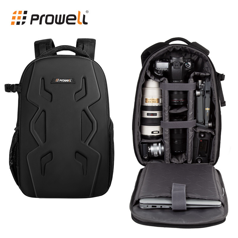Prowell Drone Camera All-in-One Bag Backpack ความจุขนาดใหญ่ Canon Slr Backpack Professional Multifunctional Outdoor Camera Bag Hard Shell กันน้ํา