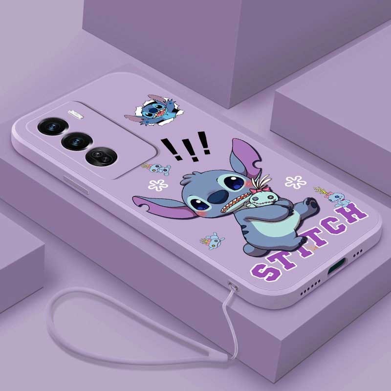 Oppo Reno 12 Pro Reno12 Pro 5G Feared Stitch Casing Soft Phone Case Monster Cartoon Liquid Silicon Cover