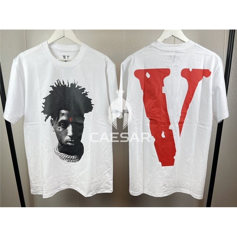 [S-5XL]Spot VLONE x NBA YoungBoy co-names like Reaper's Child Big V short-sleeved TEE
