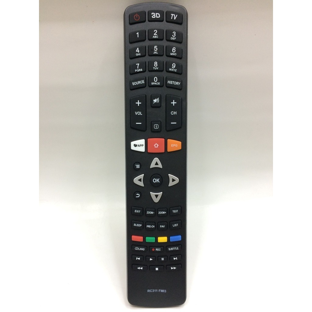 รีโมทคอนโทรลสมาร์ททีวี TCL รุ่น RC311 FMI3 และ RC311FMI1