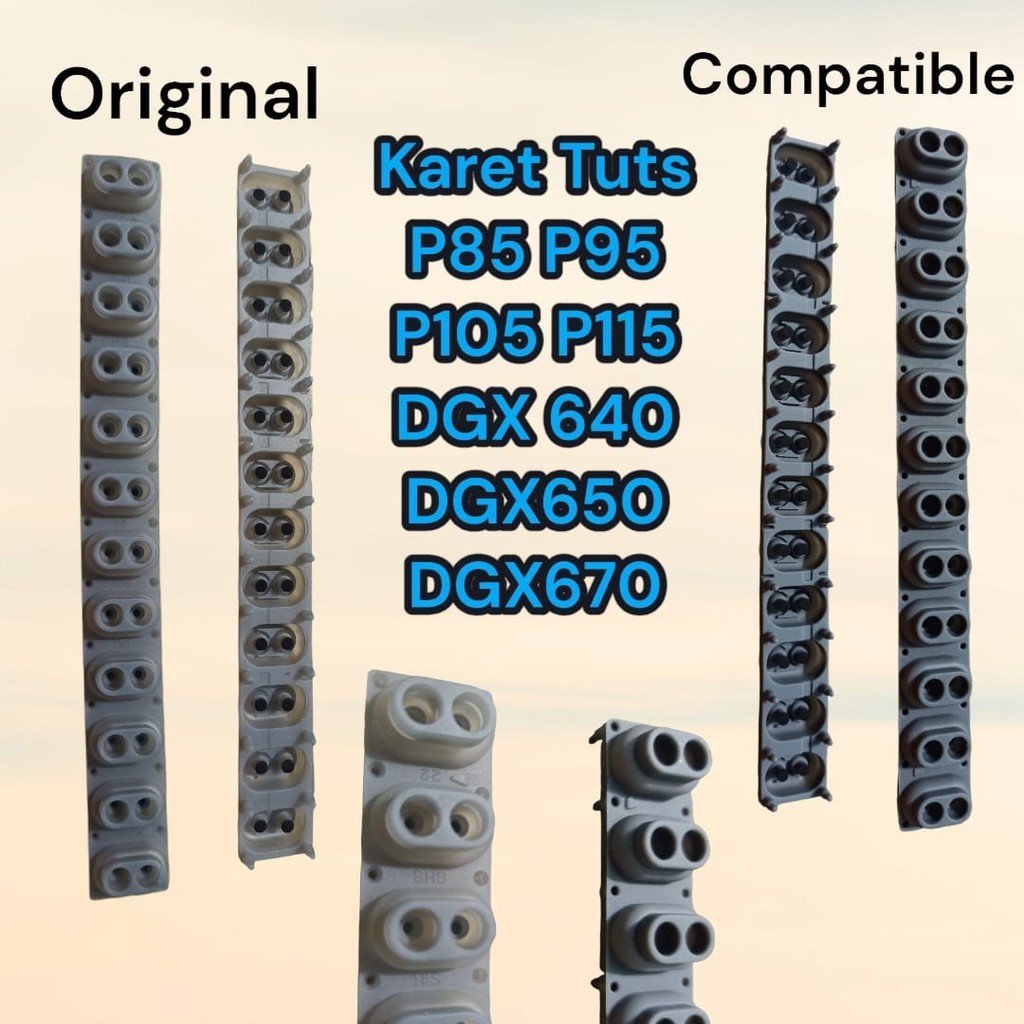 แป้นพิมพ์ยางยางนําไฟฟ้า Yamaha P 85 P 95 P 105 P 115 DGX 640 DGX 650 DGX 670 เดิม
