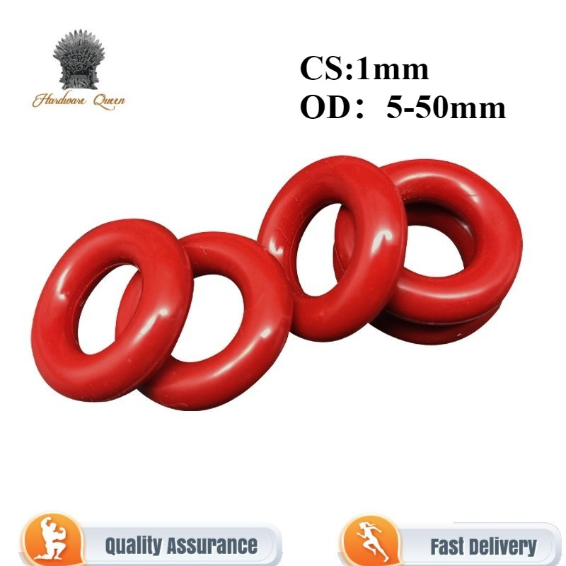 [ Qa1 ] ปะเก ็ นซิลิโคนVQMซิลิโคนO-Ring OD5-46mm * CS1.0mmแหวนปิดผนึกของแท ้ Universalขนาดที ่ แตกต ่ างกัน