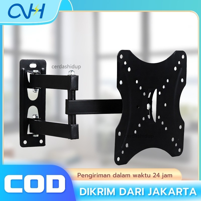 Gantungan Led LCD TV Bracket 32 40 43 55 50 42 49 นิ้วรับประกัน 32-55 In 6 Way Universal TV Bracket 